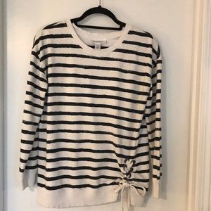 Breton stripe Motherhood Maternity sweatshirt in excellent condition
